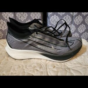 Nike Zoom Fly 3 Iridescent Black and White Running Shoes
